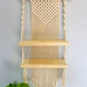 Macramé Wooden Shelf Handmade