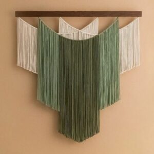 Macrame Yarn Wall Hanging Boho Farmhouse