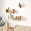 U Shaped Floating Wall Bookshelf