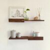 2 set of Modern wood Wall Shelves