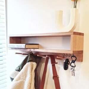 Entryway Organiser Wooden Shelf