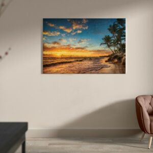 Paradise Tropical Island Beach Canvas Wall Art