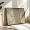 Modern abstract geometric tropical foliage framed wall art (Copy)