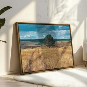Central Russia agricultural countryside country road Canvas Wall Art