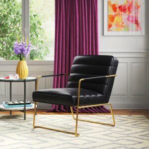Madalynn Faux Leather Armchair