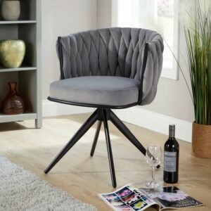 Wide Tufted Velvet Yes Barrel Chair