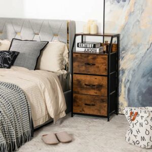 3 Drawer Bedside Table