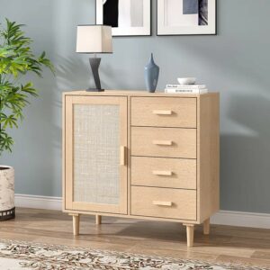 Solid Wood 1 - Door Rectangle Accent Cabinet