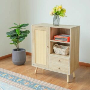 Allissa Wicker/Rattan Rectangle Accent Cabinet